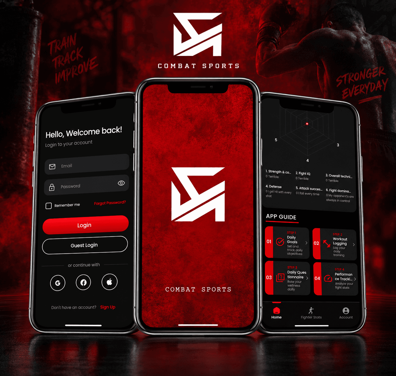 Combat Sports Analysis App Interface